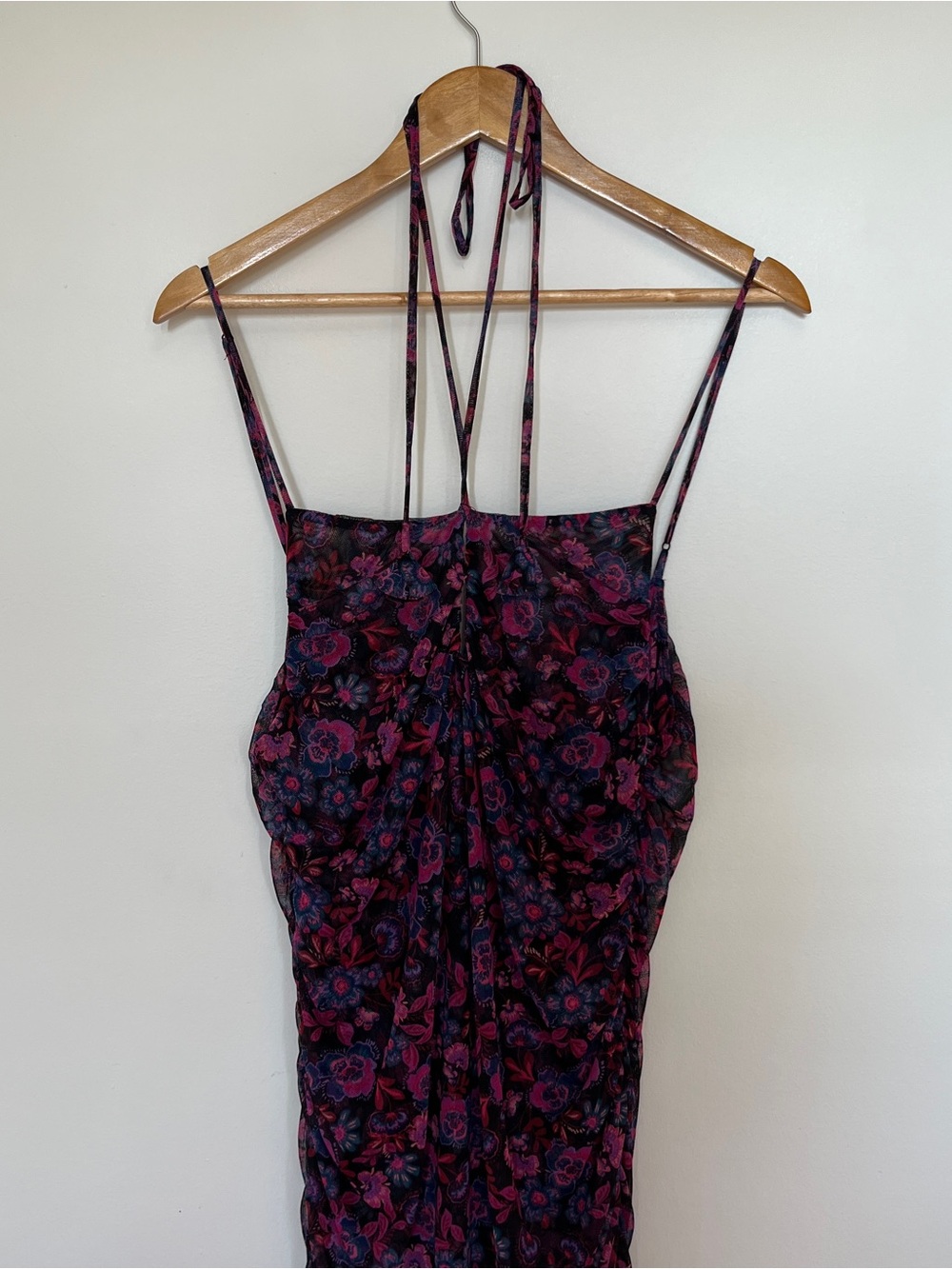 MISA Los Angeles Women's Nicola Shirred Floral Midi-Dress Size XL NWT - Picture 5 of 7